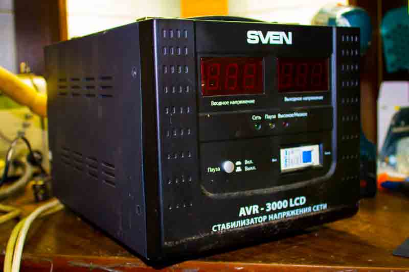 Ремонт стабилизатора напряжения Sven AVR 3000 LCD